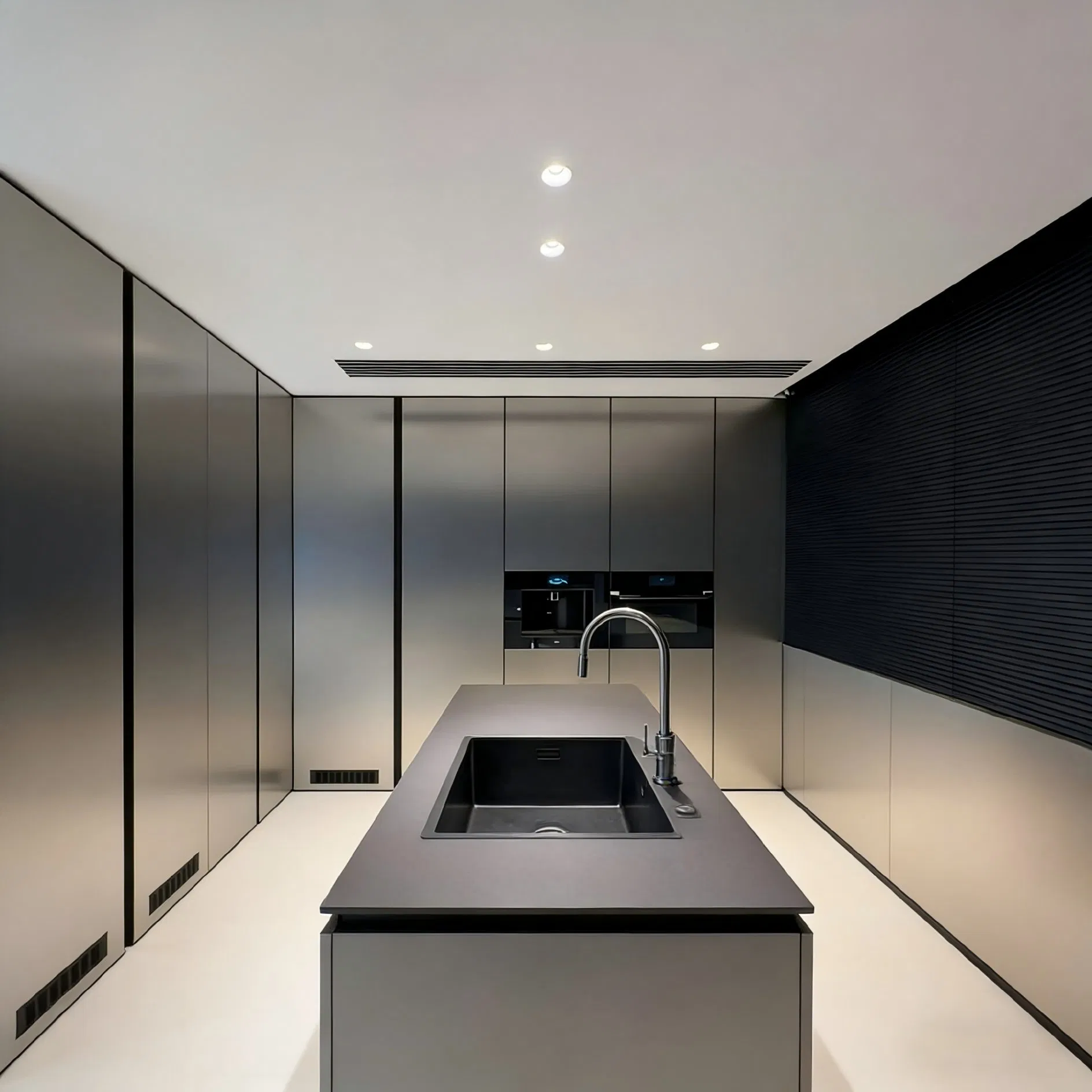 Modern Melamine Kitchen Cabinet System for Functional Kitchen Storage