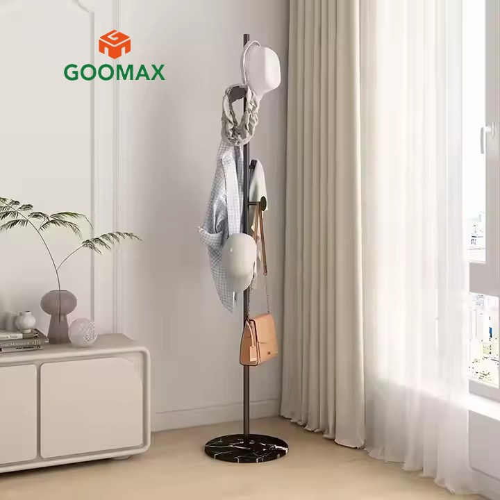 Contemporary Stainless Steel Coat Rack - Functional Home Furniture Solution