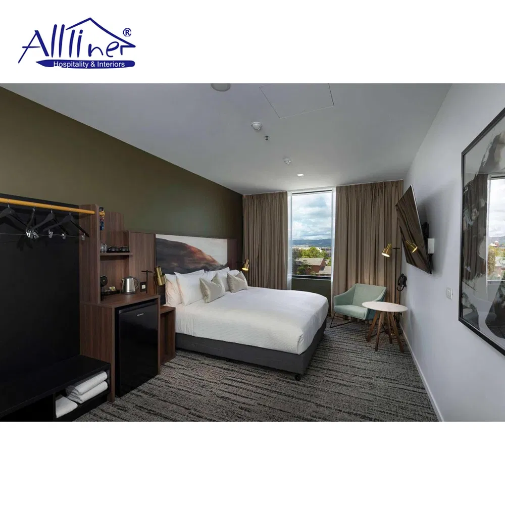 Luxury Modern Design King Bed Set Upholstered Home Wooden Sleeping Bedroom Furniture