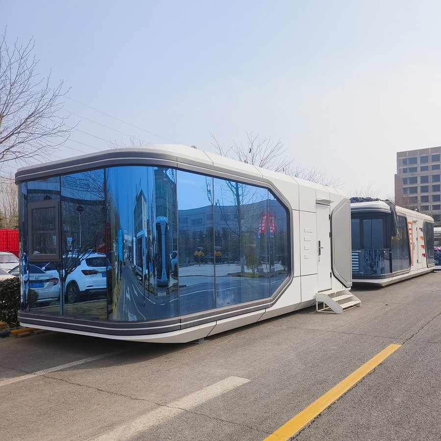 Modern Luxury Prefabricated Tiny Space Capsule Design Furniture Portable Living Solution