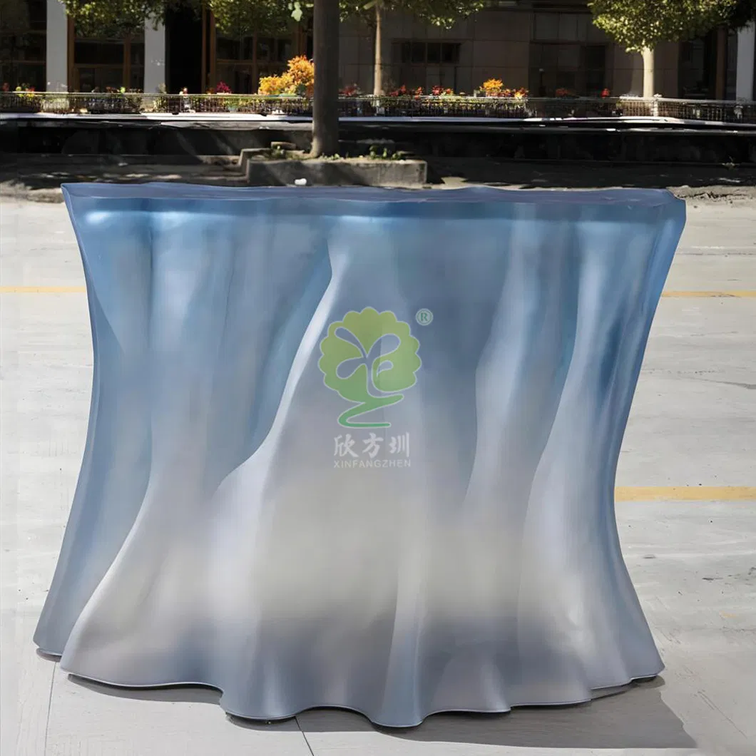 Light Luxury Hotel Transparent Art Resin Tea Table Interior Creative Furniture Customization