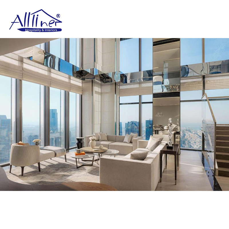 Solid Wood Cotton Upholstered Bed Double Full King Size Luxury Bedroom Furniture