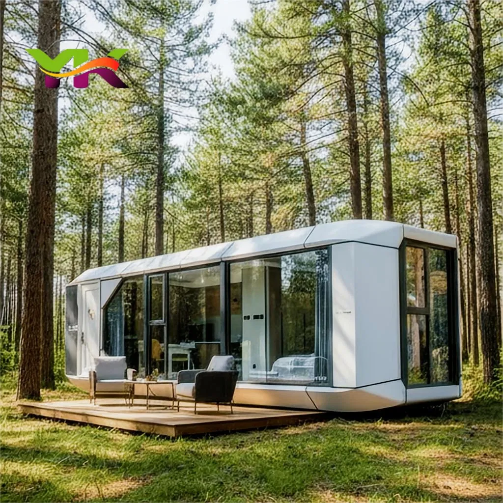 Space Capsule House Hotel Price Prefab Mobile Tiny Casa Prefabricada Pod Hotel/Modular Capsule Bedtourist Factory Mobile Modular Glamping Container Smart Home