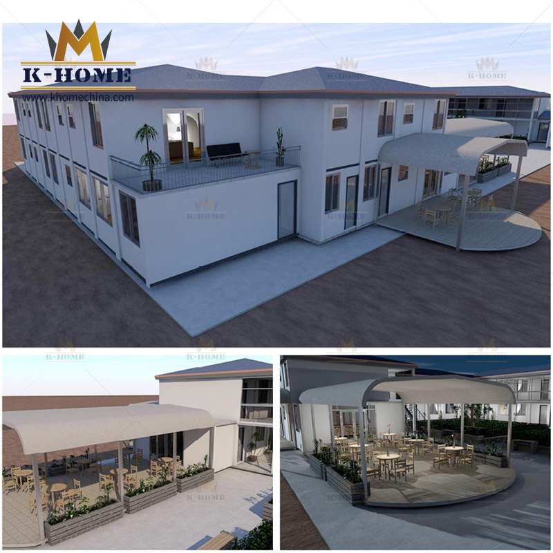 Durable Two Story Fire Resistance Container Hotel