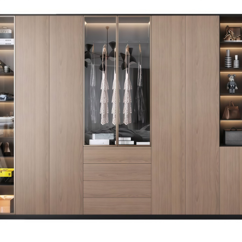 Modern Custom Furniture for Whole House Wooden Suspended TV Wall Panel for Living Room for Hotels and Apartments