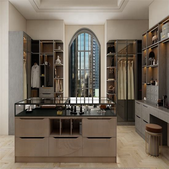 Cbmmart Luxury Clothes Wall Closets Furniture Design Custom Modern Bedroom Closet System