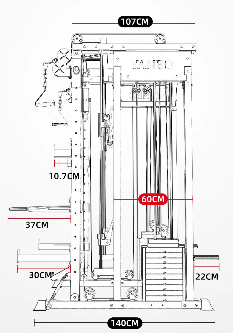 Smith Machine Detail 6