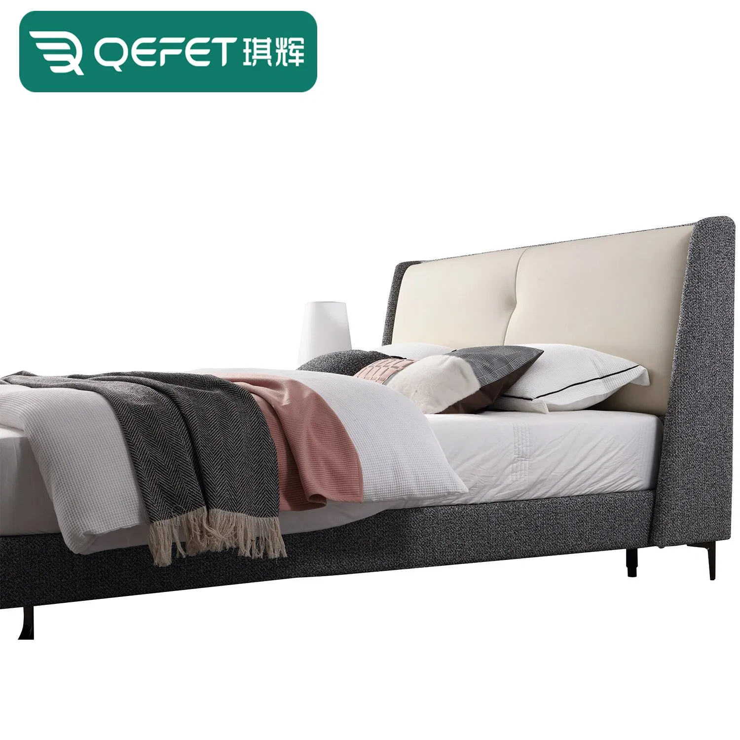 Luxurious Italian Style Solid Wood Queen Bed Collection
