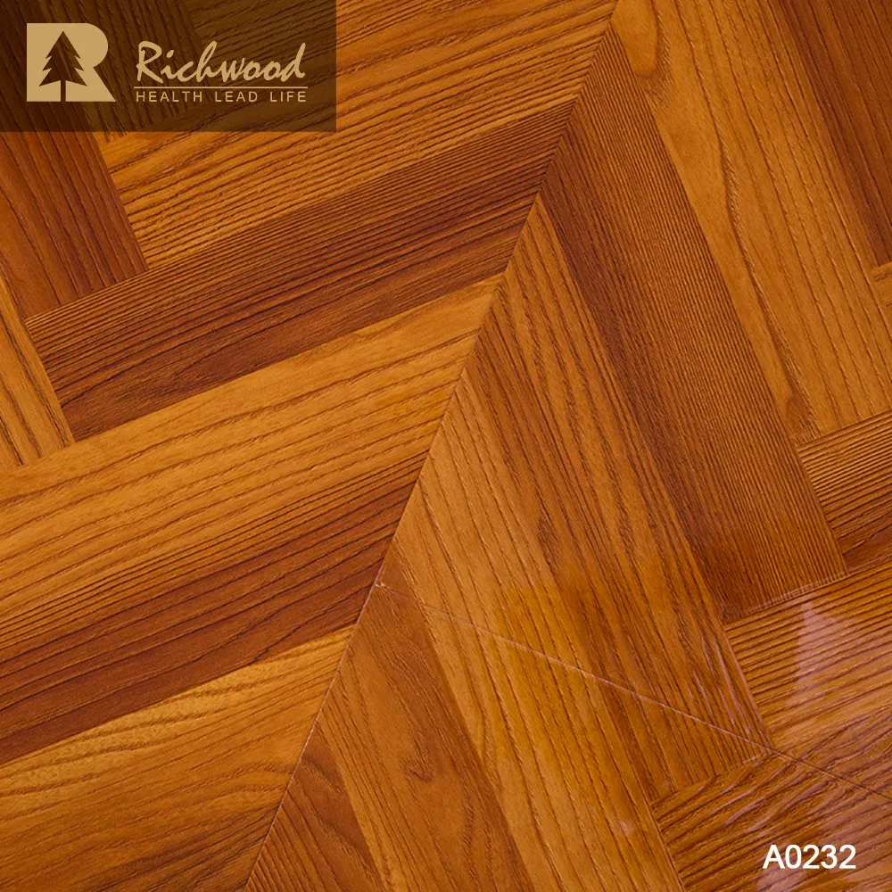 Oak Vinyl PVC Plastic Composite HDF Laminate Laminated Engineered Wood Flooring Art Parquet Collection