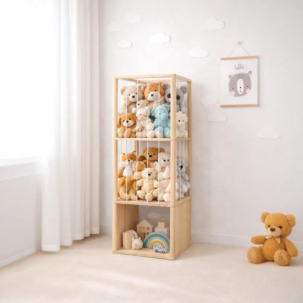 Stylish Plush Toy Storage Rack Multifunctional Solution for Modern Homes