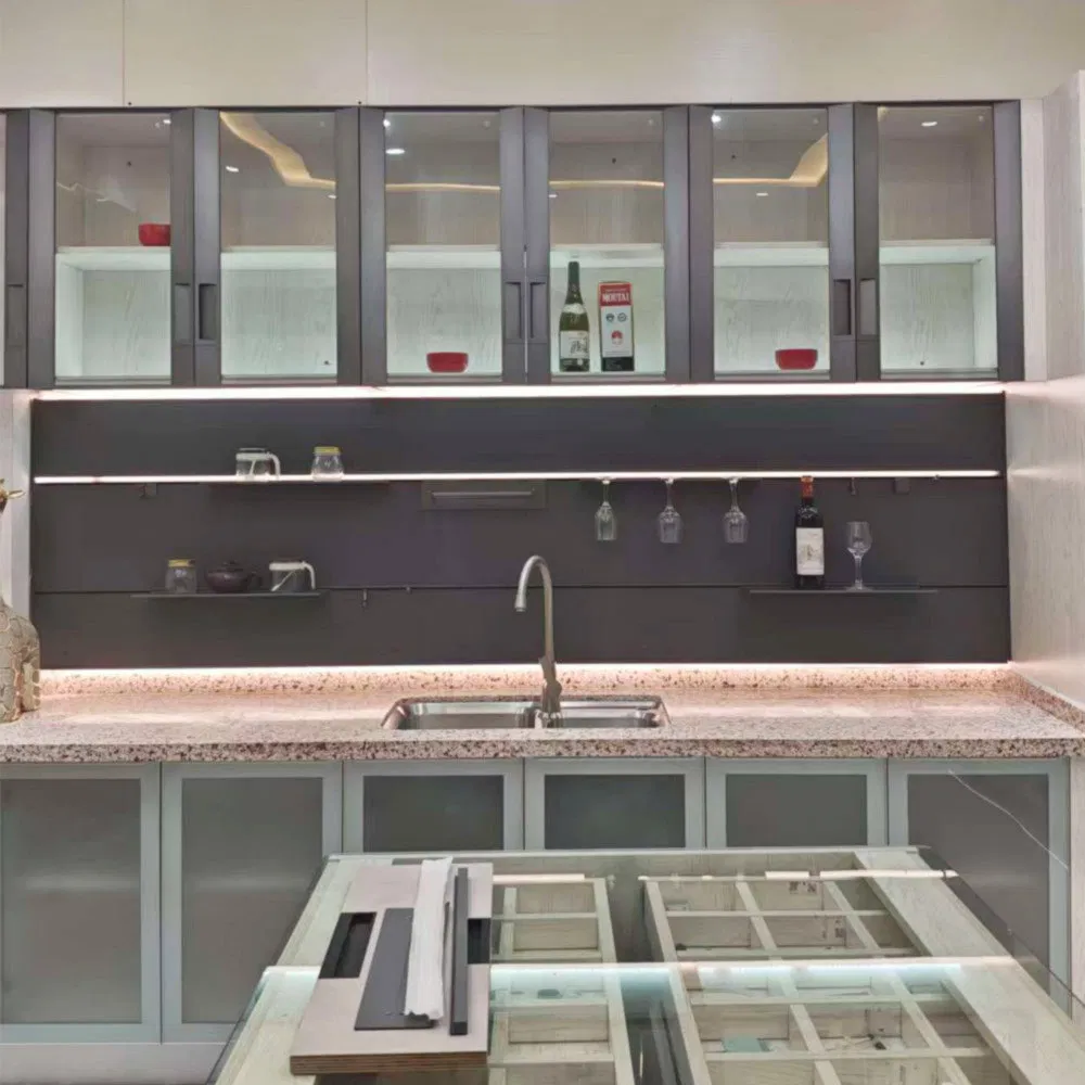 Scratch-Resistant Wall-Mounted Modular Aluminum-Alloy Track Shelving System for Bathroom