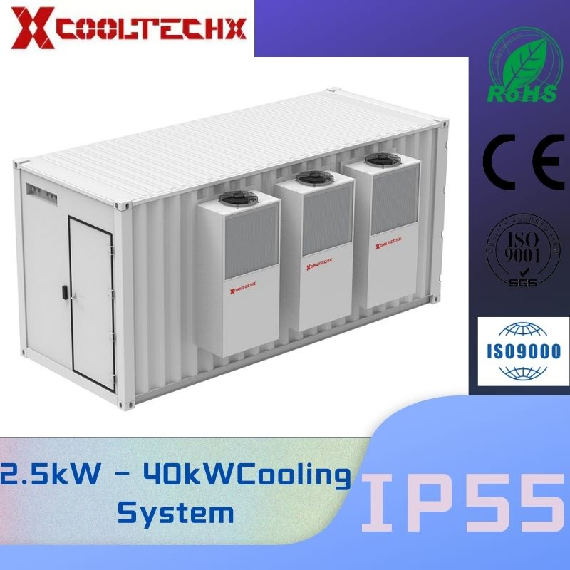 Data Center with Fully Insulated Standard 19 Inch Rack System. Rittal Nvent Hoffman Kooltronic