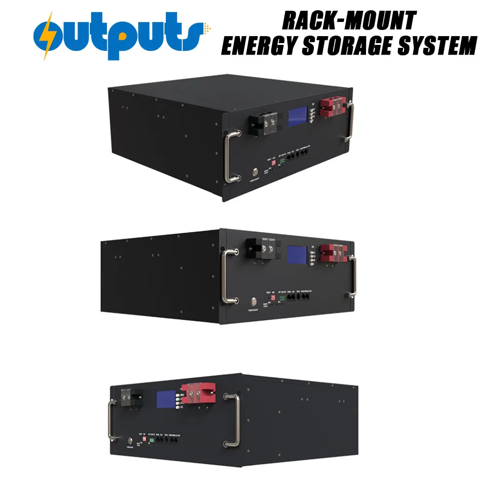 Stackable Rack Lithium Battery 51.2V 100ah Module Rack Mounted Energy Storage System for Office and Home Backup