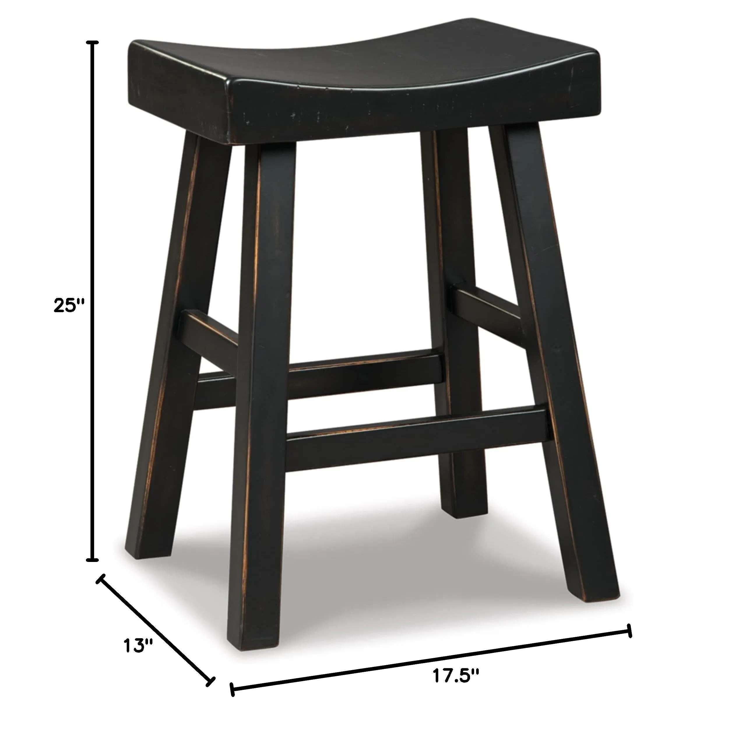 Design by Ashley Glosco Saddle Barstool