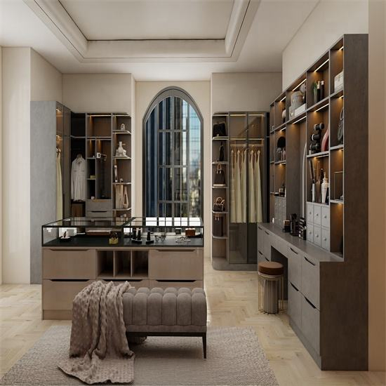 Cbmmart Luxury Clothes Wall Closets Furniture Design Custom Modern Bedroom Closet System