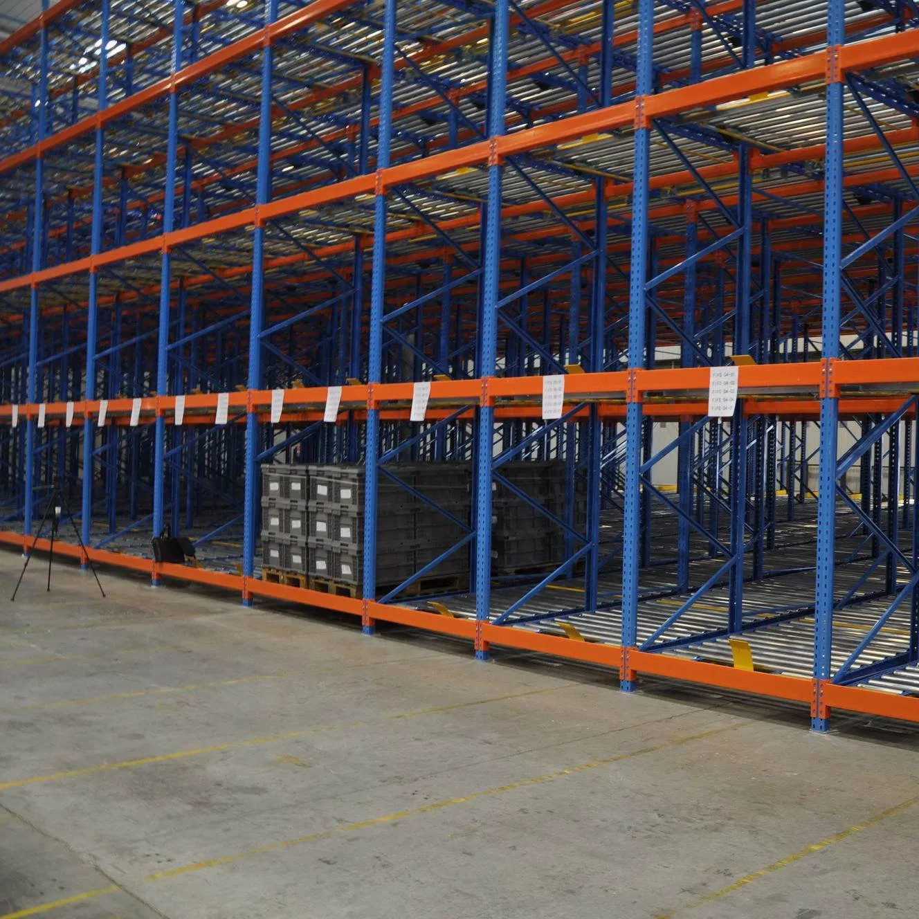 Modular Pallet Flow Rack System Scalable Design for Flexible Warehouse Layouts