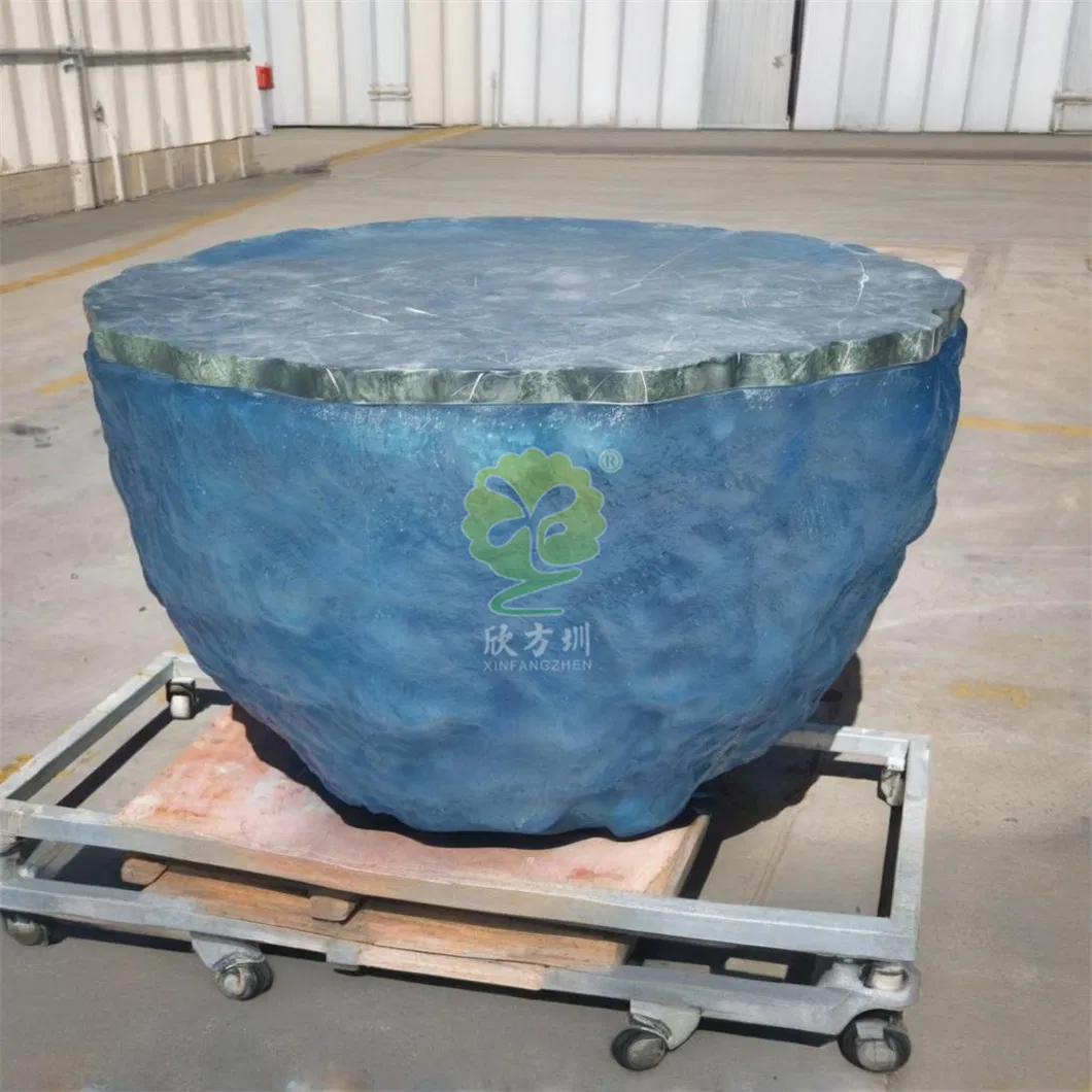 Light Luxury Hotel Transparent Art Resin Tea Table Interior Creative Furniture Customization