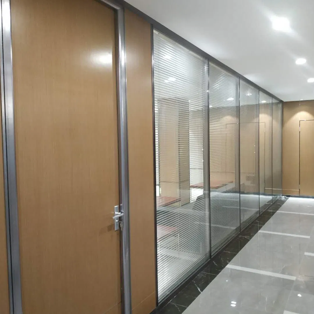 Interior Office Wooden Demountable Wall Partition Demountable Glass Solid Wall Partition System
