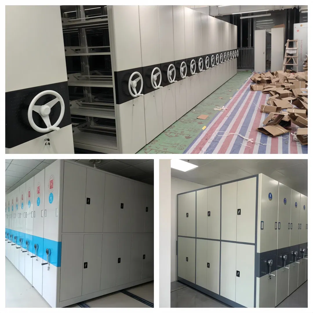 Mobile Intensive Shelf Factory Storage Files Office Movable Archive Container Multipurpose Shelving Units Library Mobile Storage Systems