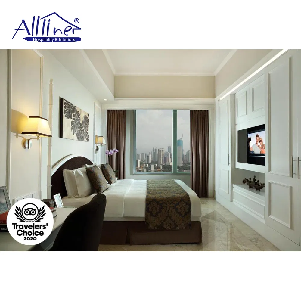 Luxury Bedroom Furniture Soft Upholstered California 5 Star Hotel King Size Bed