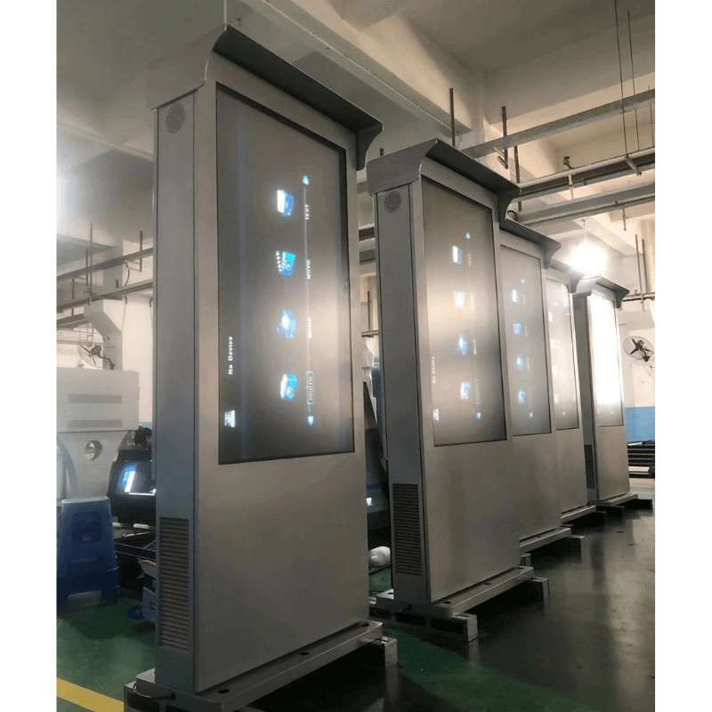 Chinese Cheap 75inch Stainless Steel Digital Screen Advertising Solution