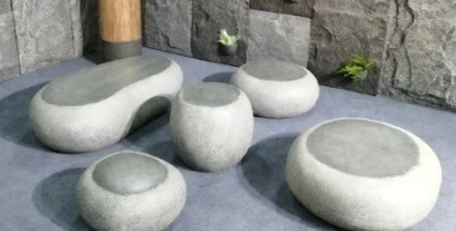 Artistic Design Artificial Stone Bench