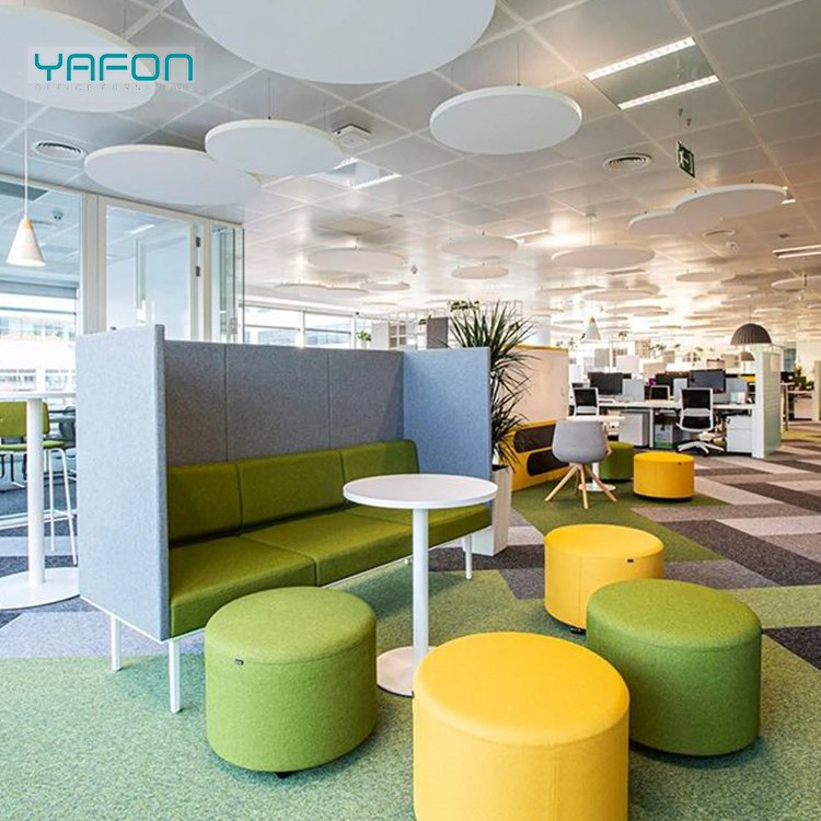 High Quality Modern Simple Design Executive Upholstered High Back Office Couch Sofa Modern Office Furniture Luxury Wait Sofa