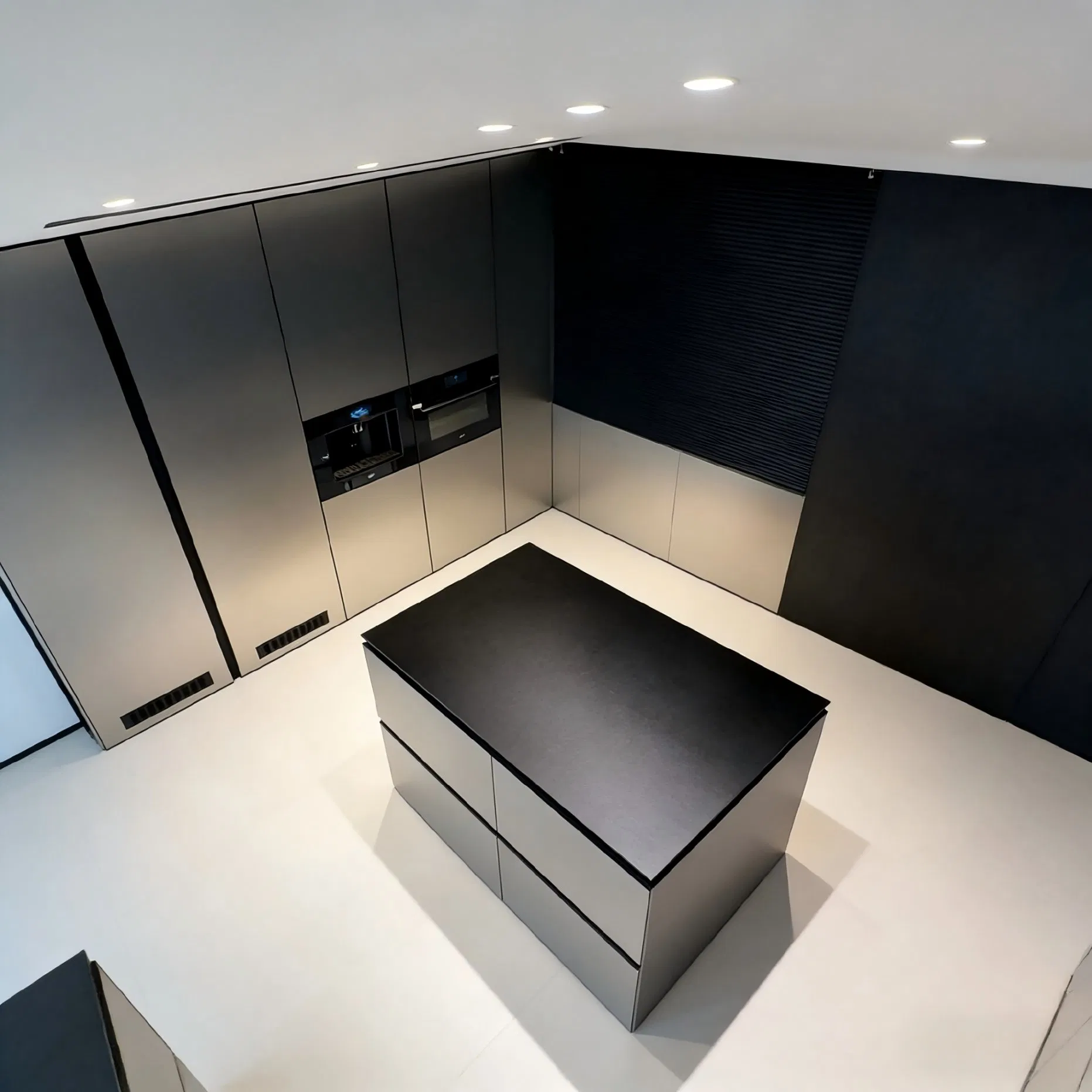 Modern Melamine Kitchen Cabinet System for Functional Kitchen Storage