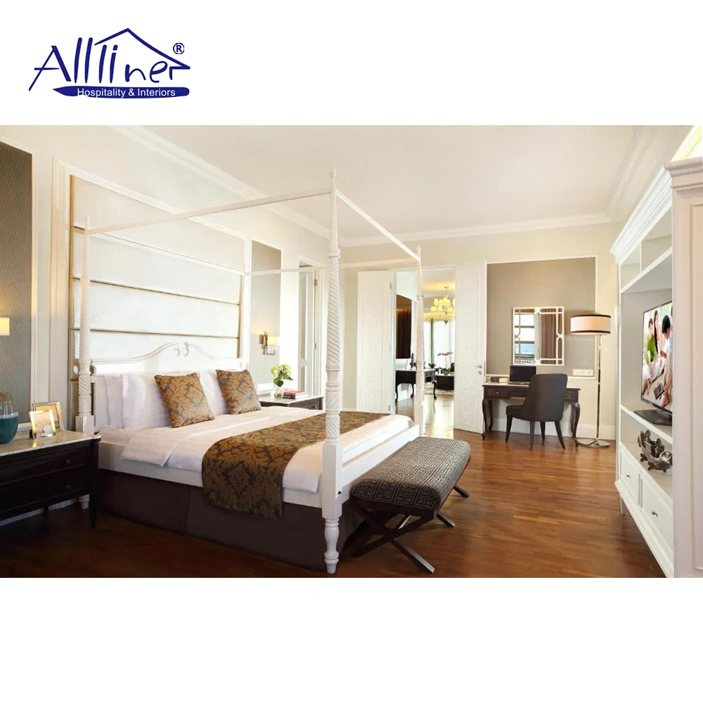 Luxury Bedroom Furniture Soft Upholstered California 5 Star Hotel King Size Bed