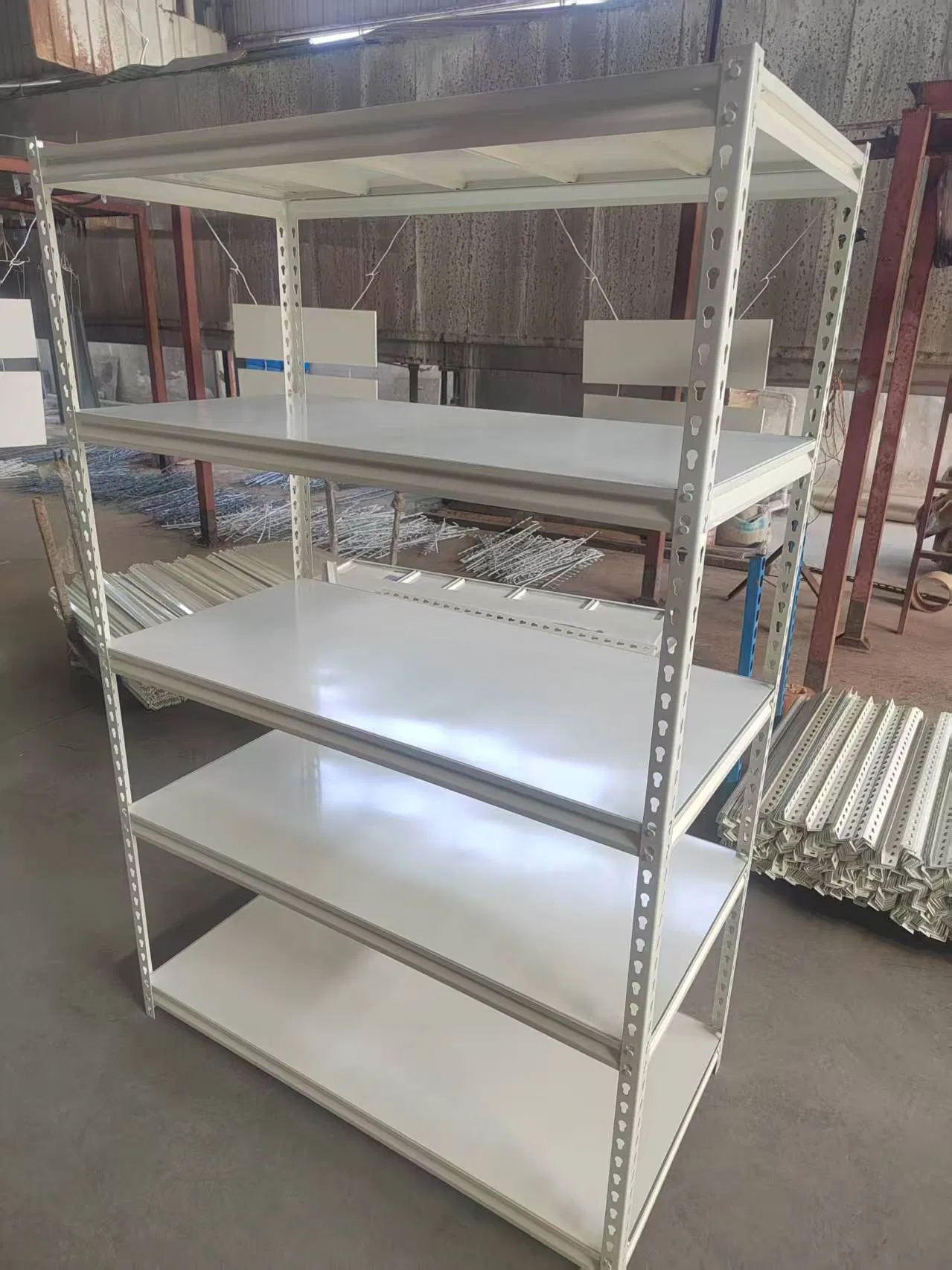 Versatile Metal Rack: Durable Bolt Less Garage Shelving Solution