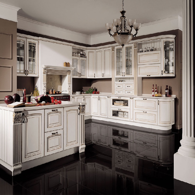 Apartment Kitchen Cabinets White Shaker Collection Solid Wood Soft Close