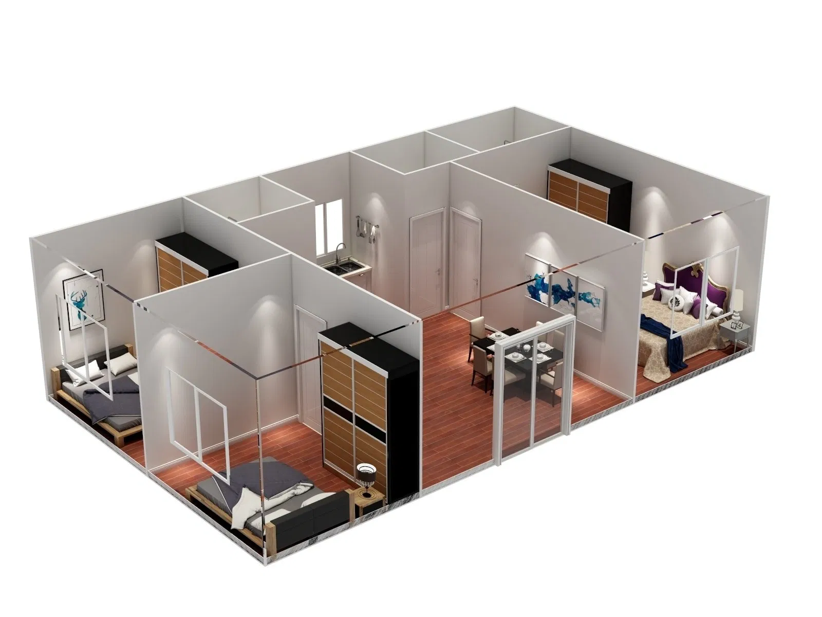 Hot Sale 20FT Luxury Prefab Living Container House Hotel in Philippines