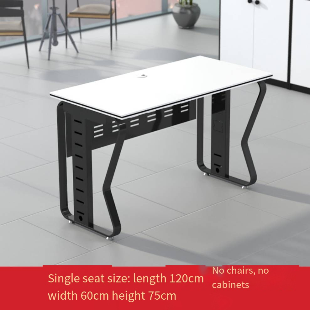 Modern Office Desk Workstation 4 Person White Desk System with Privacy Panels and Storage Drawers Collaborative Open Office Desk