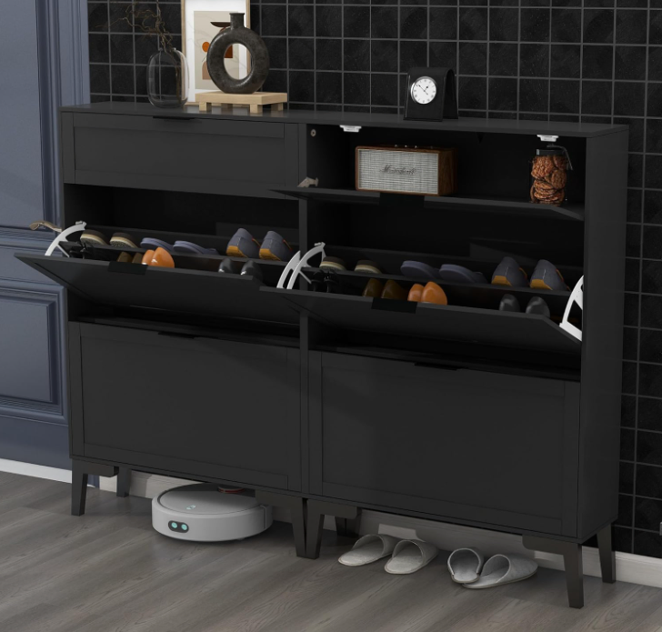 Chic Footwear Storage Solution for Contemporary Hallway Shoe Rack