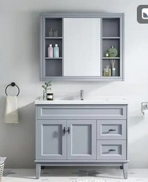 Premium Solid Wood Bathroom Mirror and Custom Cabinet Solution