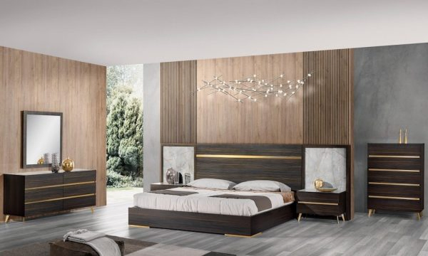 Custom Factory Modern Hotel Room Luxury Interior Design Wooden Bedroom Furniture Bedroom Set