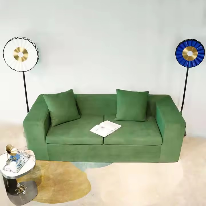 Professional OEM Manufacturing Modern Small Living Room Dormitory 3 Seater Upholstered Fabric Sofa