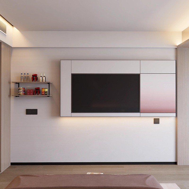 Modern Eco-Friendly Durable Solid Wood Panel Furniture Customized Five-Star Hotel Bedroom Living Room