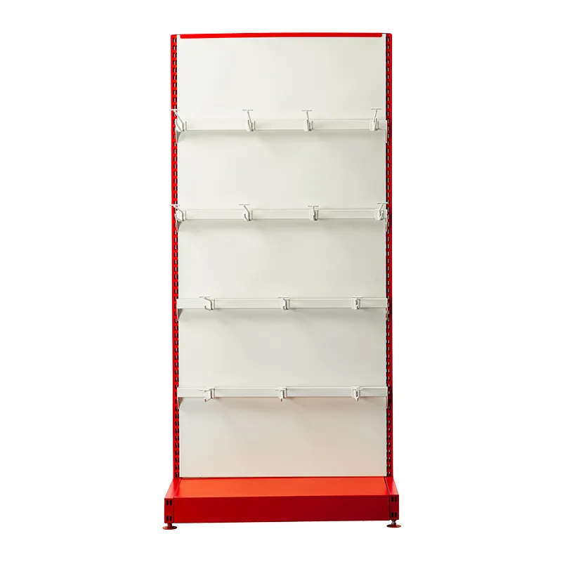 L-shaped slanted hanging basket rack end