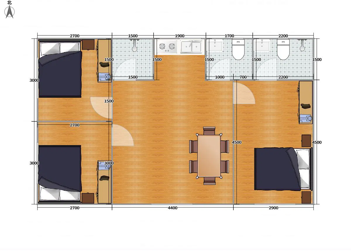 Hot Sale 20FT Luxury Prefab Living Container House Hotel in Philippines