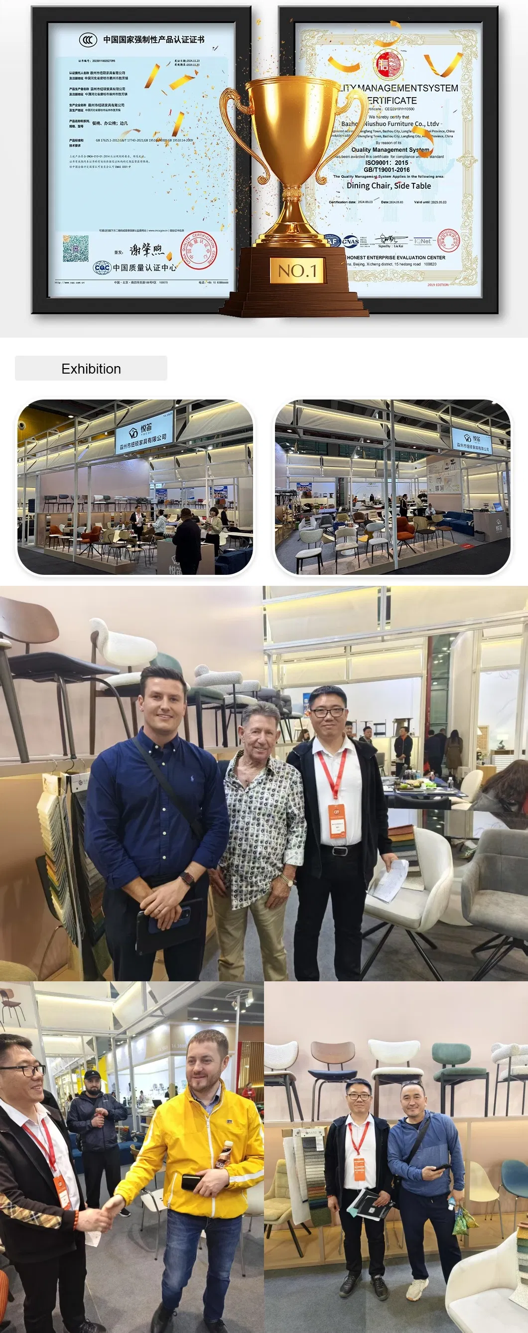 Certificates and Exhibition