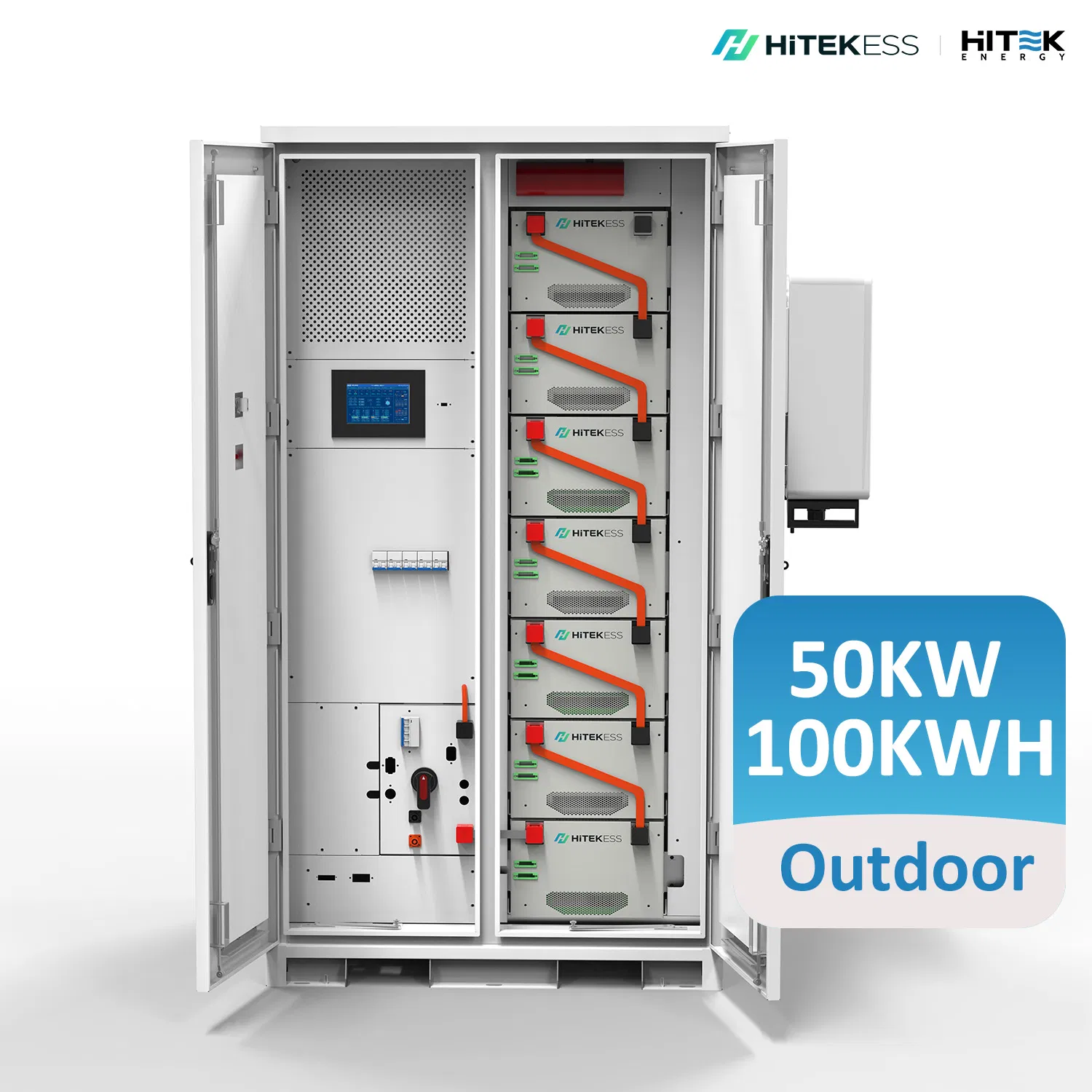 50kw 100kw 3pH Hybrid Solar System Outdoor Energy Storage Cabinet 100kwh 200kwh All in One Integrated Air Cooling Energy Storage Cabinet Industrial Commercial