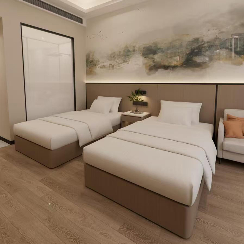 Customized 4-5 Star Luxury Interior Commercial Wooden Bedroom Hotel Furniture Set