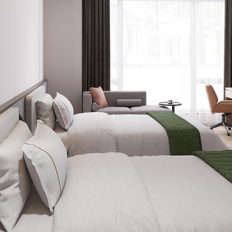 Stylish Solid Wood Panel Furniture for Hotel Bedrooms