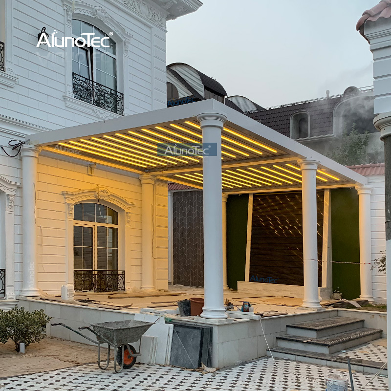 Cost-Effective Moveable Patio Cover Roofing Pergola Motorized Terrace Cover for Restaurant