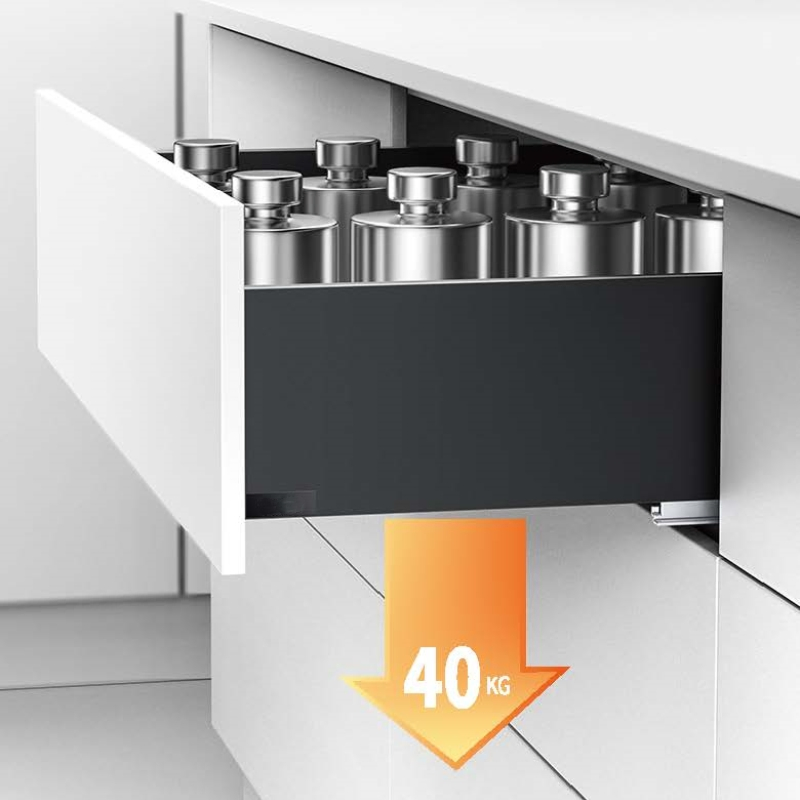 Full Extension Undermount Soft Close Kitchen Cabinet Metal Box Drawer Slide System