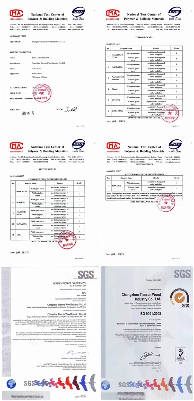 Product Certifications