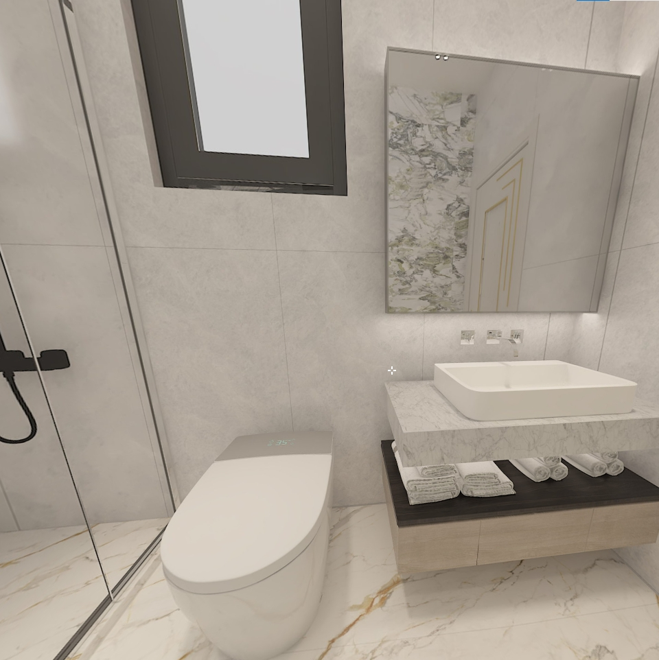 Sleek Hotel Bathroom