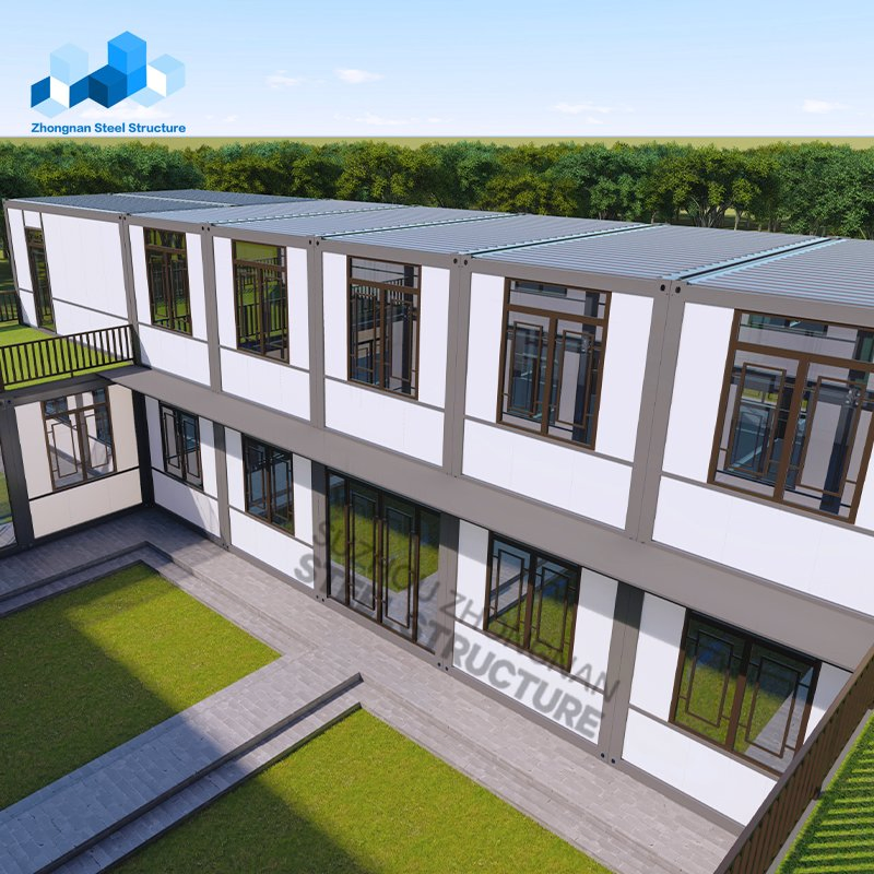 Suzhou Zhongnan Steel Mobile Detachable Temporary Luxury Boutique Prefabricated Building Modular Hotel for Sale