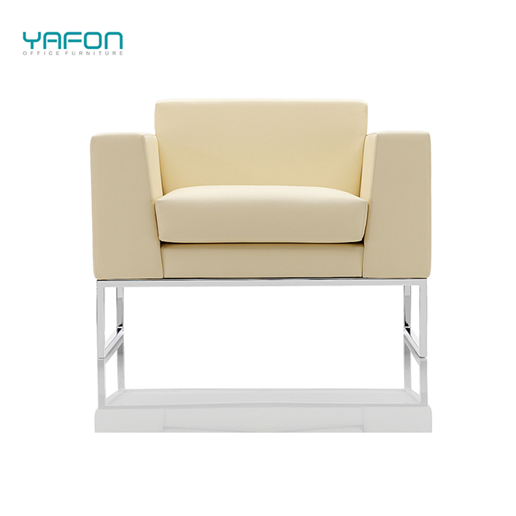 Linear Structure Border Dark Grey Euro Upholstered Sofa with Stainless Steel Leg